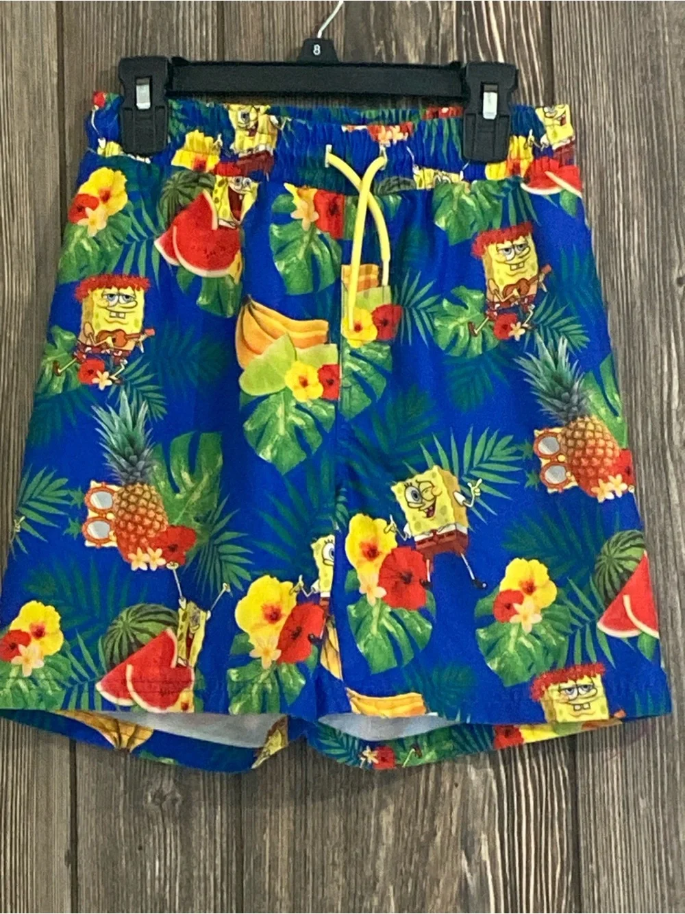 Kids Nickelodeon SpongeBob Tropical Swim Shorts - Blue, Yellow, Green, Red